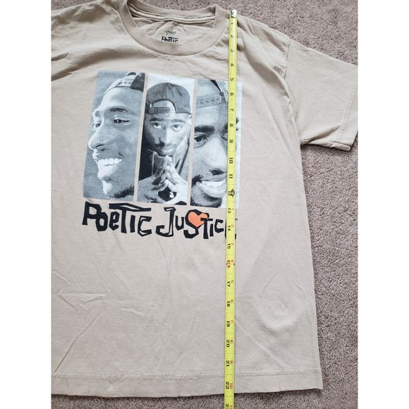 Philcos Poetic Justice Tupac Graphic T-shirt Size M/M - Picture 4 of 6